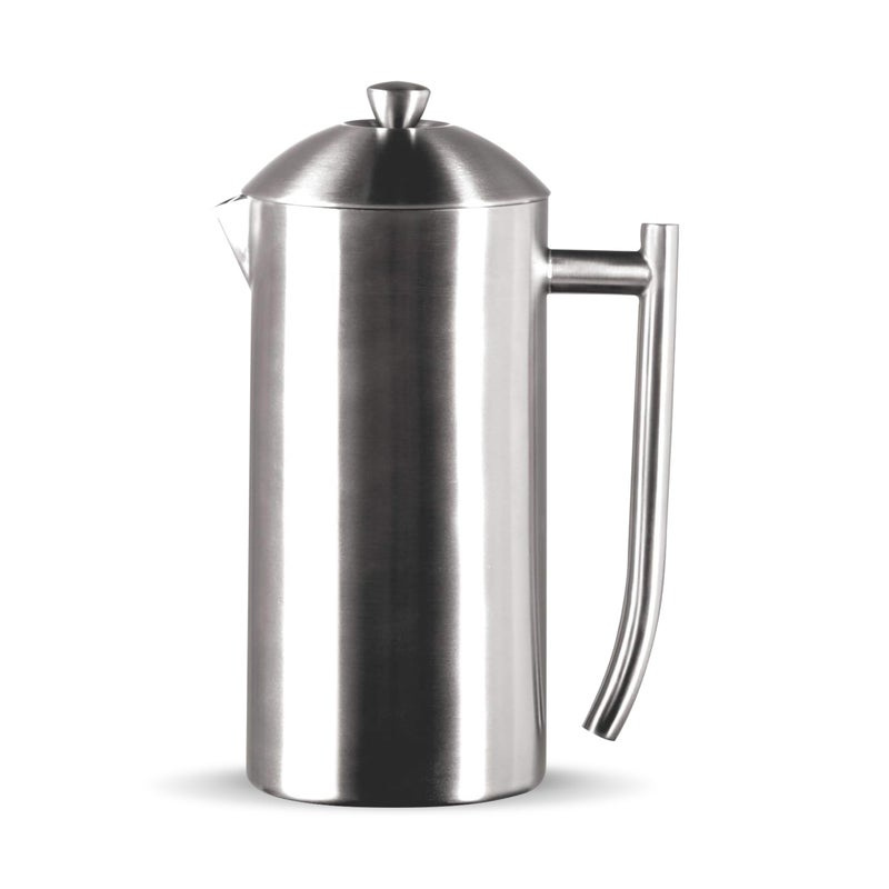 Frieling Double-Walled Stainless Steel French Press Coffee Maker - Brushed 36 oz (1 Liter) Insulated Coffee Press - Image 1